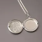 Кулон-фоторамка Женский, мужской, Круглый, из нержавеющей стали, 1 шт.