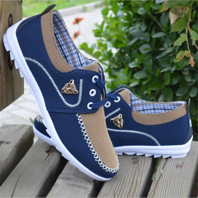 2019 New Men Shoes Casual Canvas Fashion Lightweight Lace Up Sneakers Summer Breathable Flats Male | Обувь