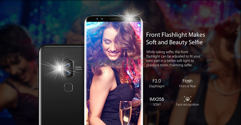 Смартфон Blackview S8 5," 18:9 соотношение сторон Бесконечность экран 4G 4 камеры 4 Гб+ 64 ГБ MT6750T Восьмиядерный мобильный телефон с отпечатком пальца