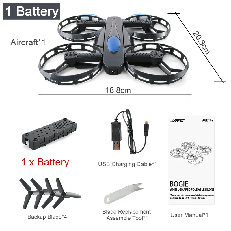 H45-1Battery JJRC H45 Wi-Fi FPV Квадрокоптер Радиоуправляемый Дрон с камерой 720P складной Квадрокоптер приложение управление обновленная версия VS H36 подходит для начинающих - Цвет: H45-1Battery