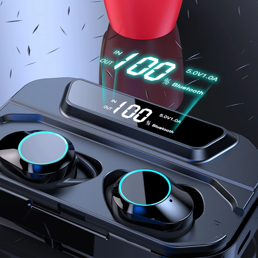 Спортивные наушники IPX7 водонепроницаемый X6 обновления Bluetooth беспроводные 3300 мАч