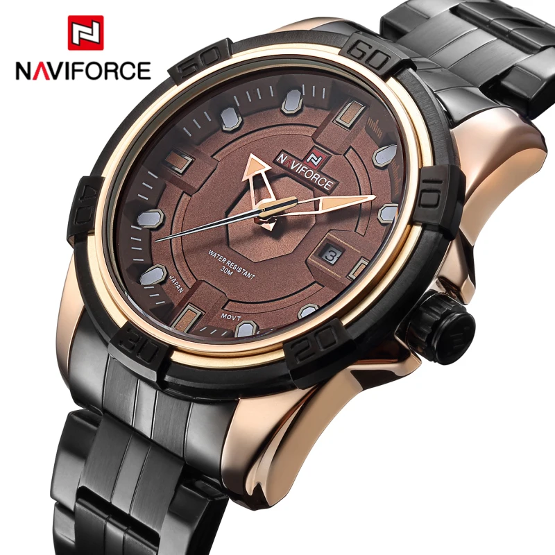 

NEW Mens Watches NAVIFORCE Fashion Sport Quartz Clock Mens Watches Top Brand Luxury Business Waterproof Watch Relogio Masculino