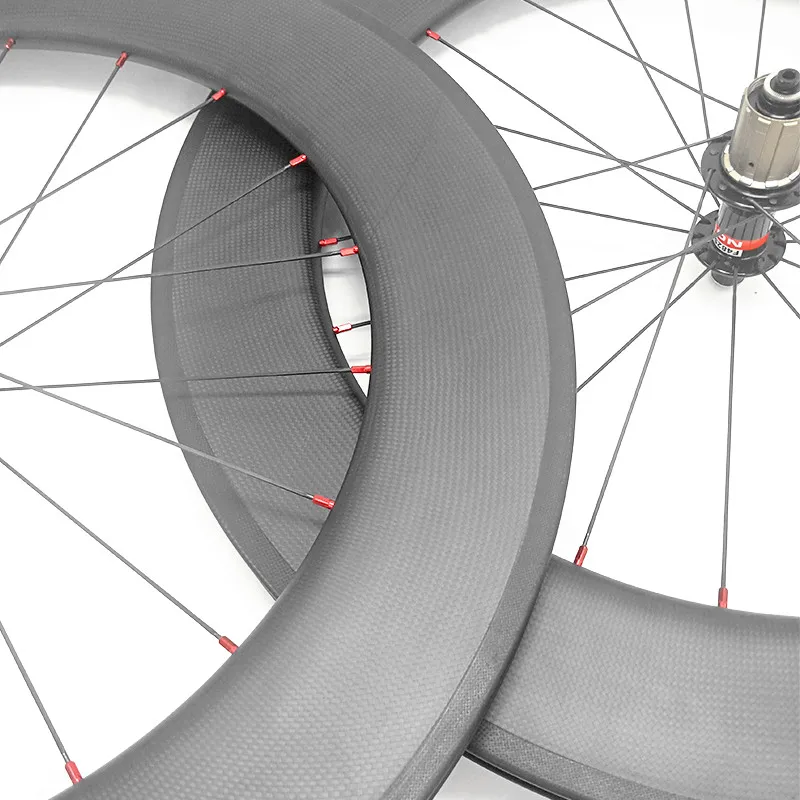 carbon road wheels 88mm wheel 23mm clincher 700c NOVATEC 291/482 hubs 3K UD matte glossy bicyelc 20/24 | Спорт и развлечения