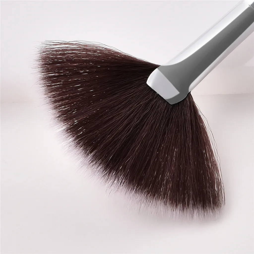 Beauty meakup 1 шт. кисть веер форма красота косметика растушевка хайлайтер контур