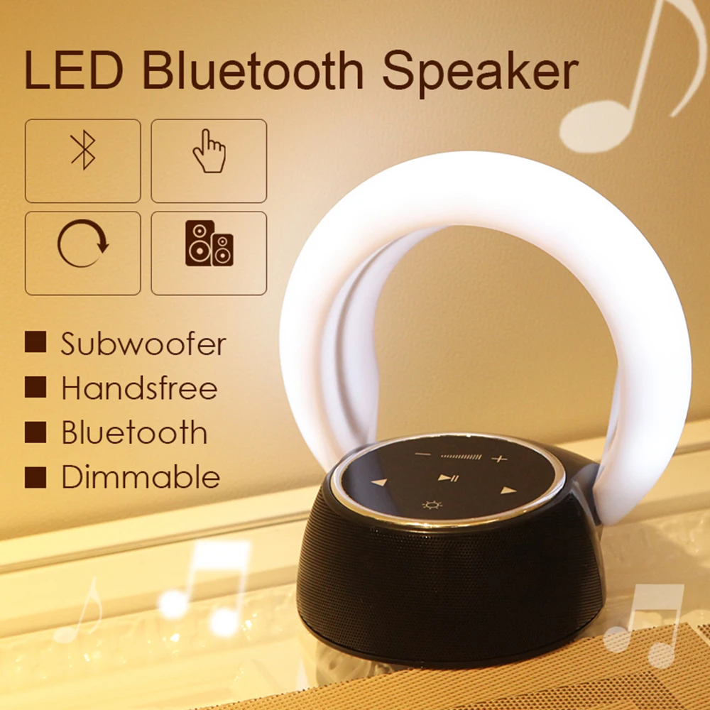 Регулируемый Луна светодиодные лампы Smart Колонки сабвуфер Беспроводной Bluetooth