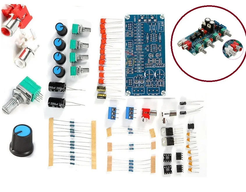 NE5532 OP AMP HIFI усилитель громкости тон EQ управление Плата усилителя DIY наборы|kit diy|kit