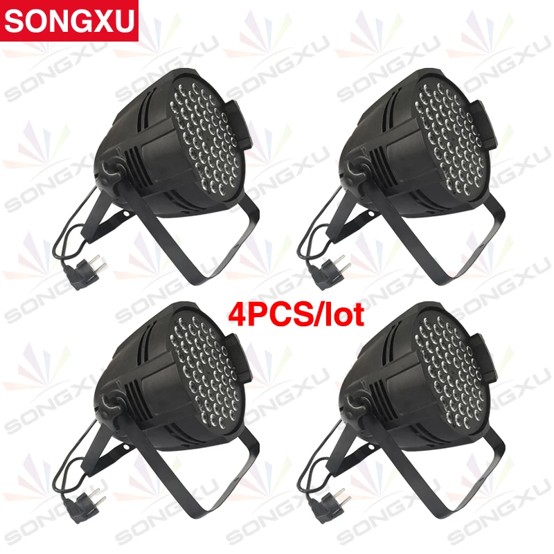 SONGXU 4 шт./лот оптовая продажа конкурентоспособная цена 54 LED RGB 3 в 1 сценический