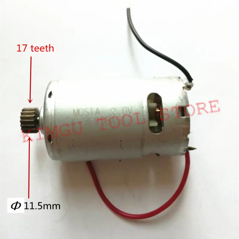 

17 Teeth DC18V 14.4V Motor Engine for MOSTA J1S-M18-10 J1S-D18-10 BOSCH MAKITA HITACHI DeWALT Cordless Drill Driver Screwdrive