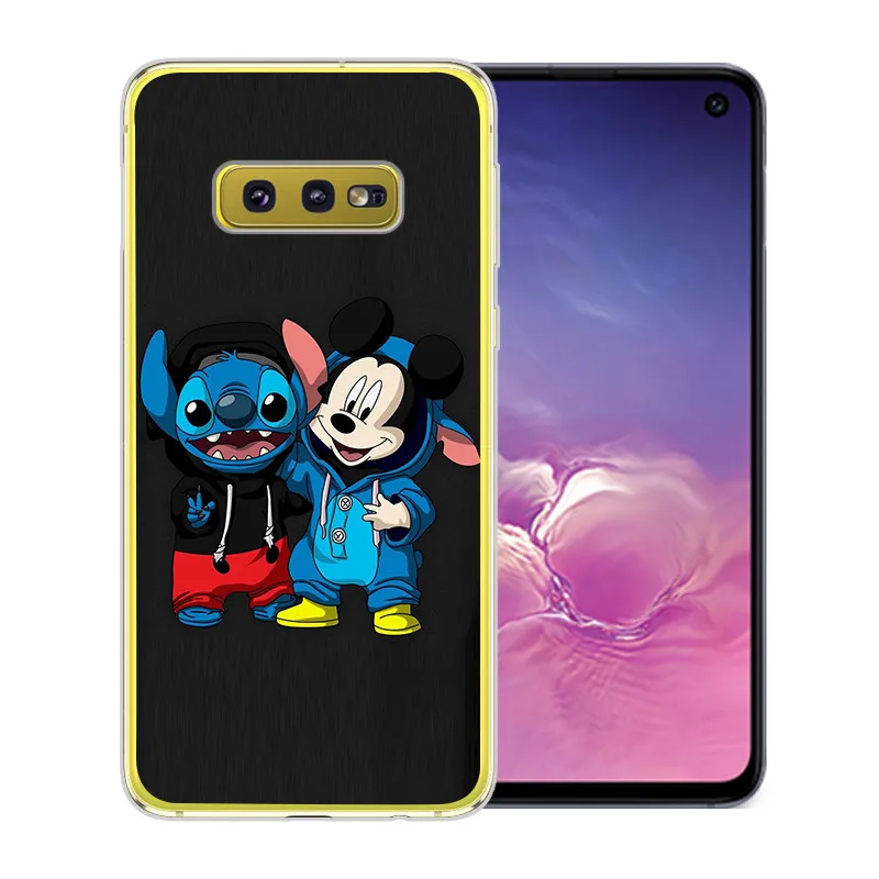 Мультипликационный Ститч marvel для samsung Galaxy S6 S7 Edge S8 S9 S10 Plus Lite Note 8 9 чехол для телефона мягкий чехол Coque Etui Funda Capinha