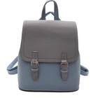 Школьный рюкзак женский, кожаный, модный, контрастный