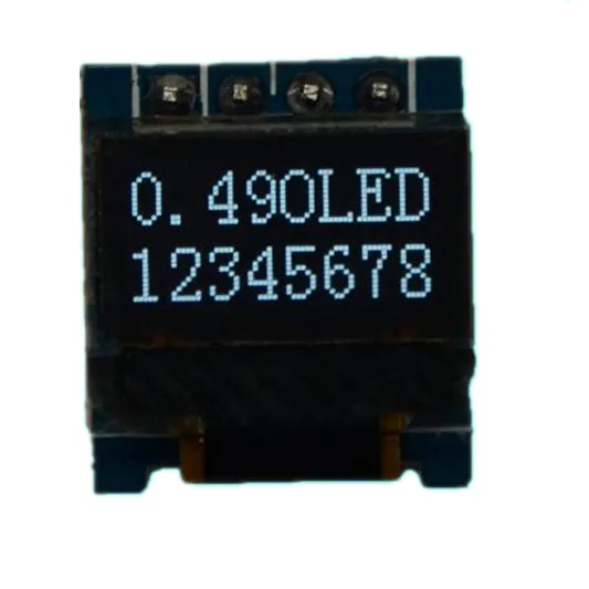 0.49 inch I2C wihte blue OLED display Module with PCB base board 6432 IIC SSD1306 4pin | Электронные компоненты и