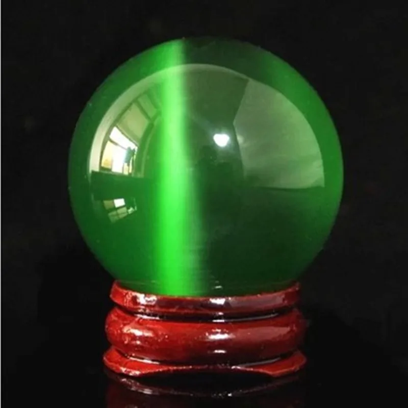 

Green cat eye ball