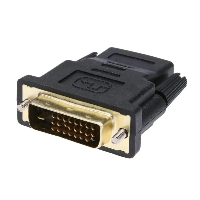 Alloyseed DVI HDMI адаптер позолоченный HDMI Женский к DVI 24+ 1Pin Мужской конвертер разъем для ПК HDTV монитор видео дисплей
