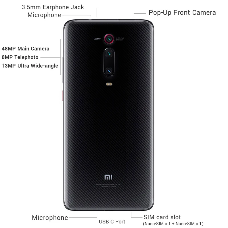 Новая глобальная версия Xiaomi Mi 9T (Redmi K20) 6 ГБ 128 Гб мобильный телефон Snapdragon 730