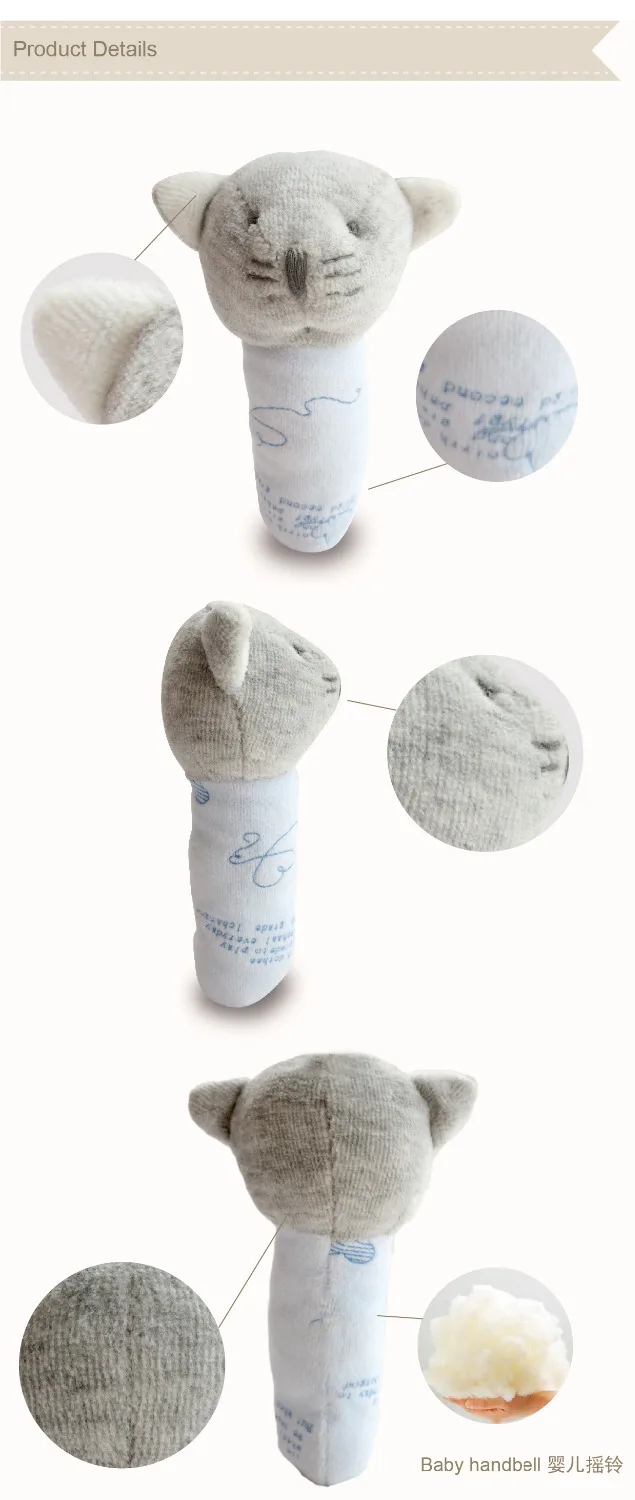 Роскошное кольцо с дизайном котёнок для новорожденных погремушка милые куклы