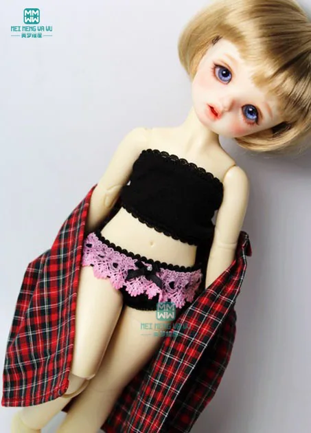 BJD интимные аксессуары Подходит 1/3 1/4 1/6 BJD куклы одежда мода Tube Топ Кукла кружевные трусики, нижнее белье