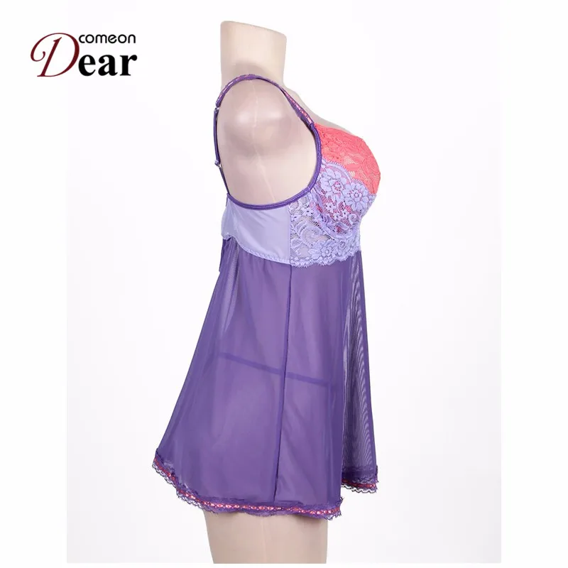 Comeondear Dessous сексуальные пижамы больших размеров RK80297 экзотическая кружевная