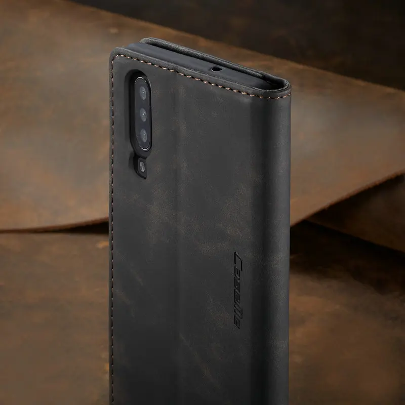 Магнитный чехол CaseMe для телефона samsung Galaxy A70 Ретро Флип-кошелек кожаный чехол для samsung A70 роскошный чехол 360 полная защита