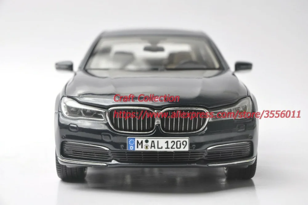 1:18 литья под давлением модель для 750Li 760Li Глубокий серый Седан сплав игрушка автомобиль миниатюрная коллекция подарки