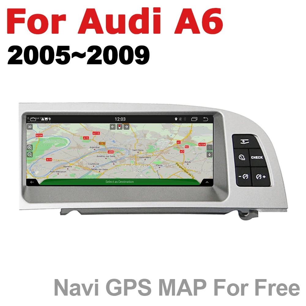 Автомагнитола 2 din gps Android навигация для Audi A6 4F 2005~ 2009 MMI AUX Стерео Мультимедиа сенсорный экран стиль радио