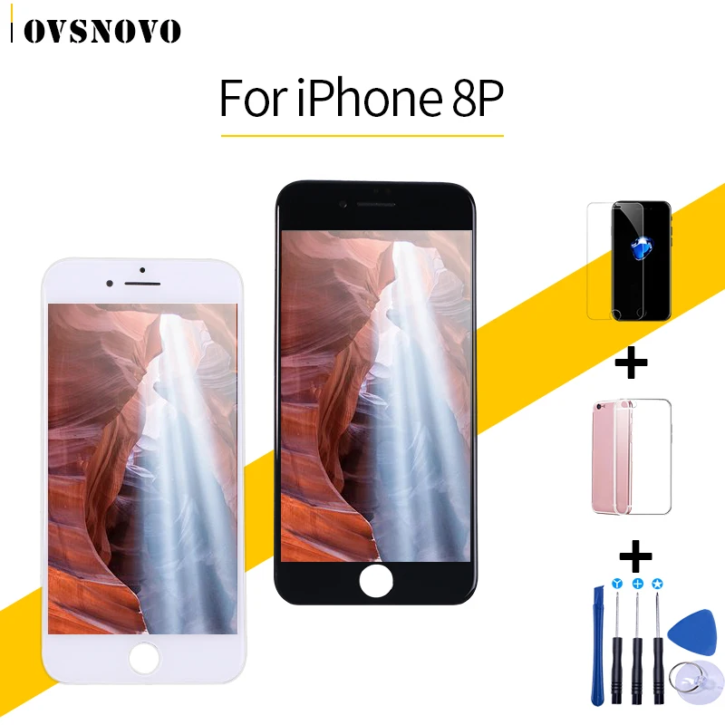 Класс AAA Diaplay для iPhone 8 plus ЖК кодирующий преобразователь сенсорного экрана в сборе