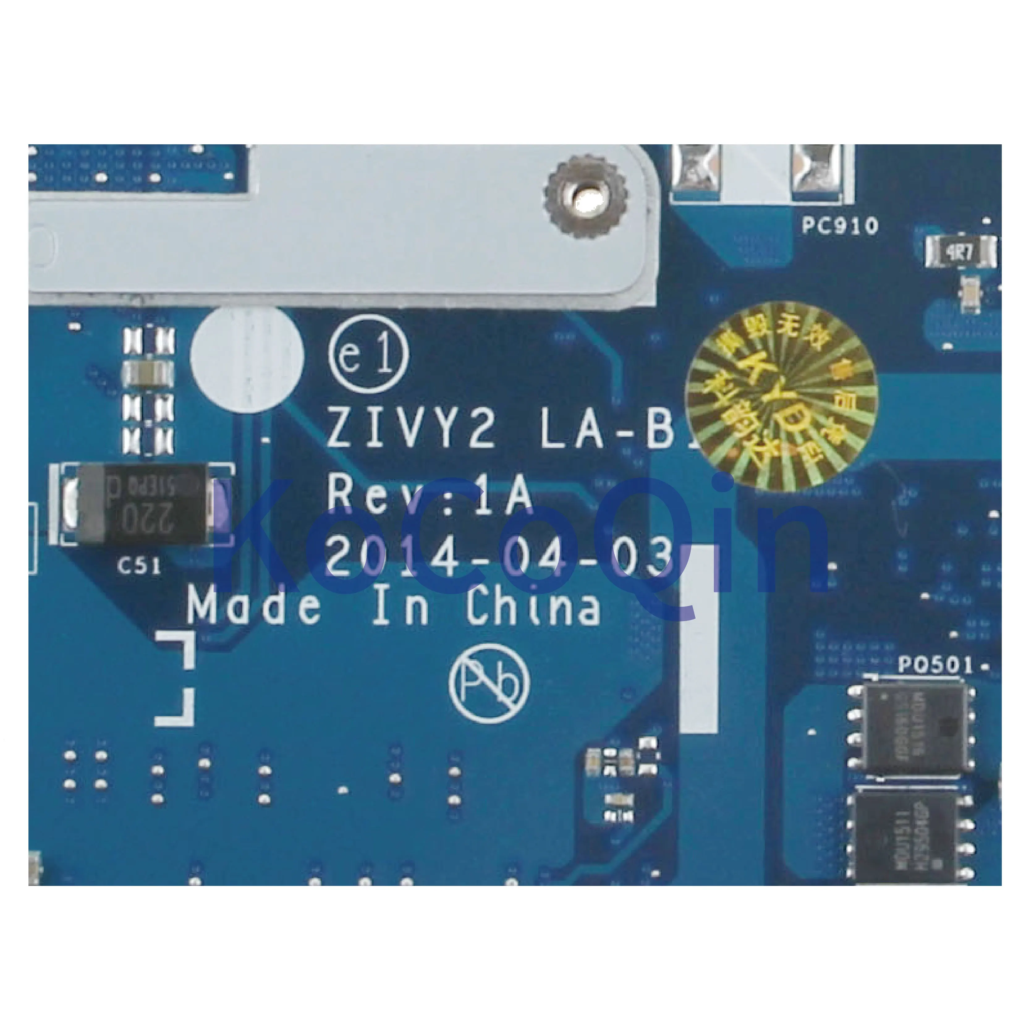 KoCoQin материнская плата для ноутбука LENOVO IdearPad Y50-70 I5-4210H материнская плата ZIVY2 LA-B111P 5B20H21717 SR1Q0 Процессор N16P-GX-A2 Оперативная память 4G