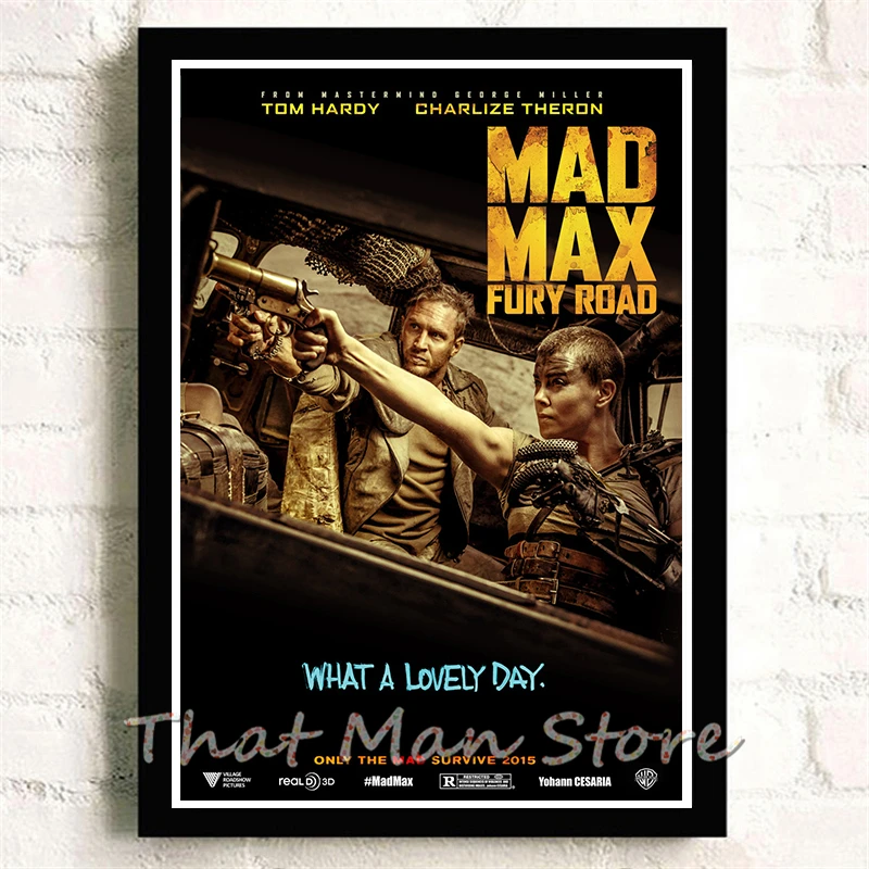 Mad max Fury дорожные постеры с белым покрытием бумажные принты настенные наклейки