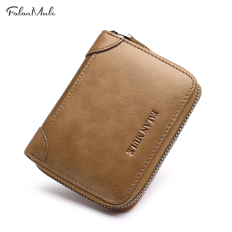 FALAN MULE кошелек маленький для монет короткие мужские кошельки натуральная кожа