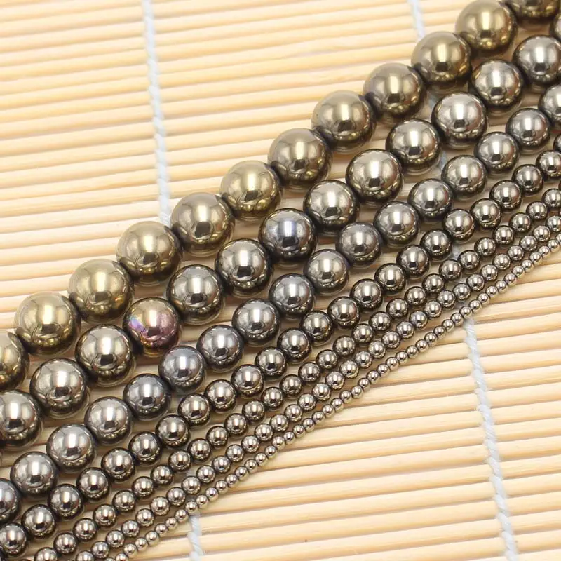 

Wholesale 2-12mm Pyrite Round Loose Beads 15",For DIY Jewelry Making !We provide mixed wholesale for all items!