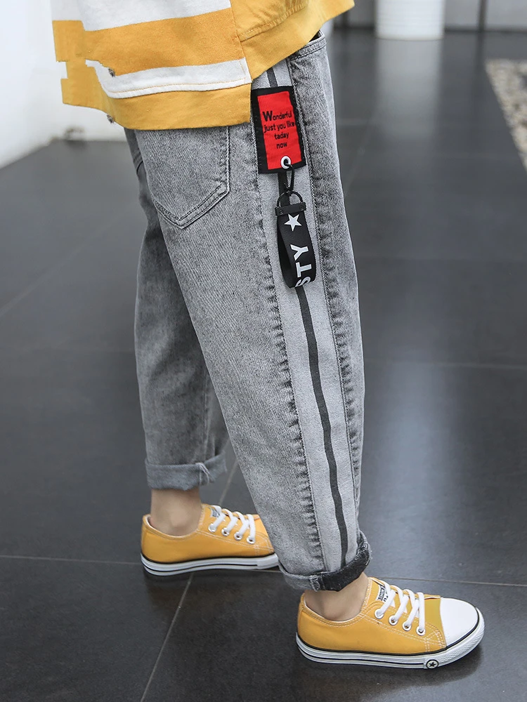 Kids Pants Girls Toddler Boys Jeans Thick Children for Boy Casual Denim Clothing 5-14Y |
