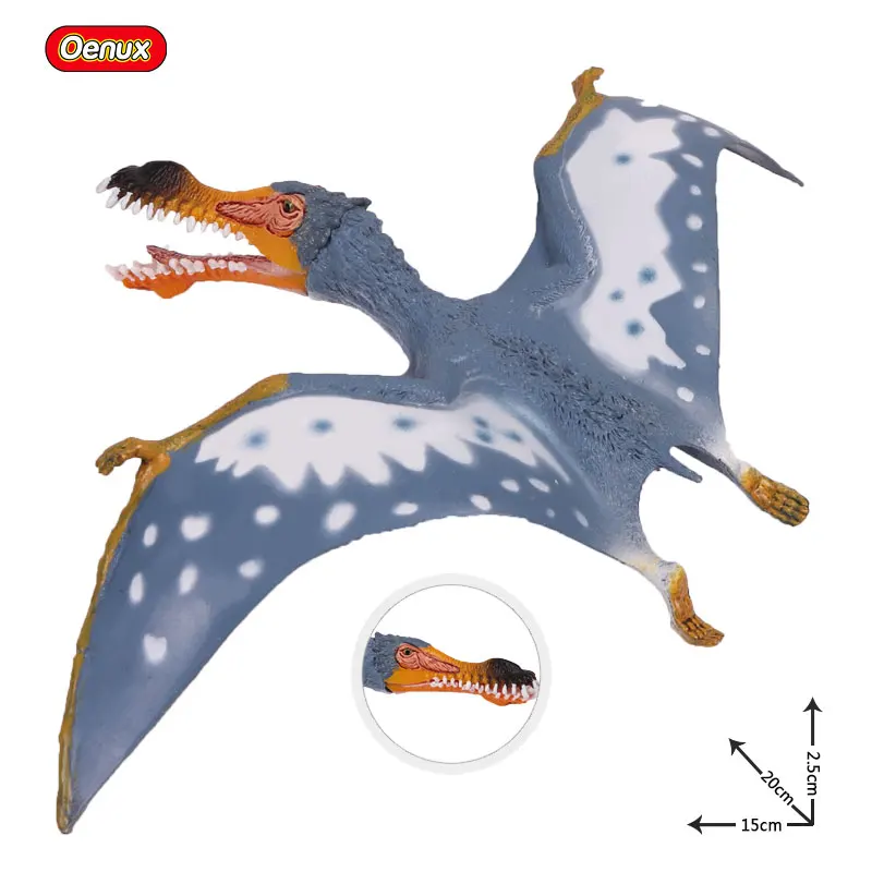 Anhanguera Oenux достаринный дикарь Юрского Периода Динозавры фигурки T-Rex pterodacktyl Велоцираптор Модель Фигурки Коллекция детская игрушка - Цвет: Anhanguera