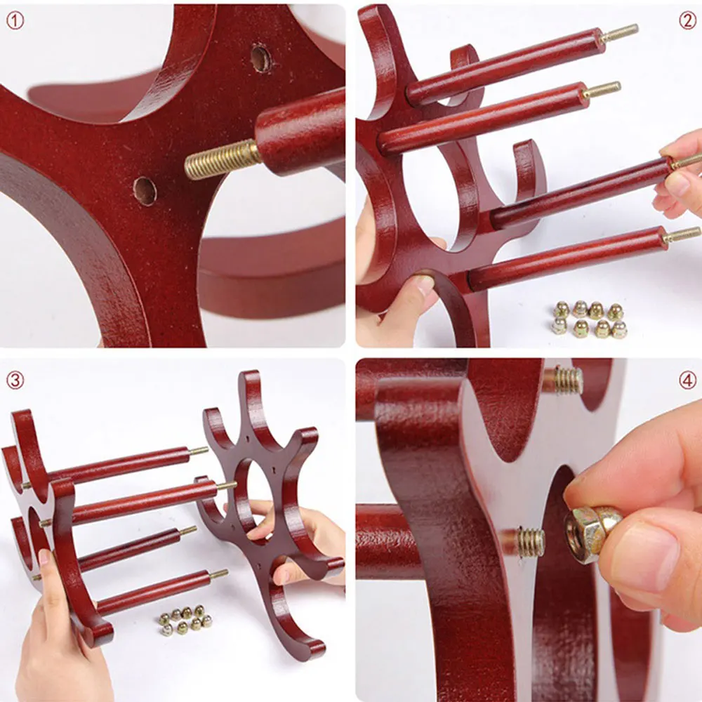 Деревянный подставка для винных бутылок 6 бутылок|wine bottle holder|wooden wine holderswine racks wooden |