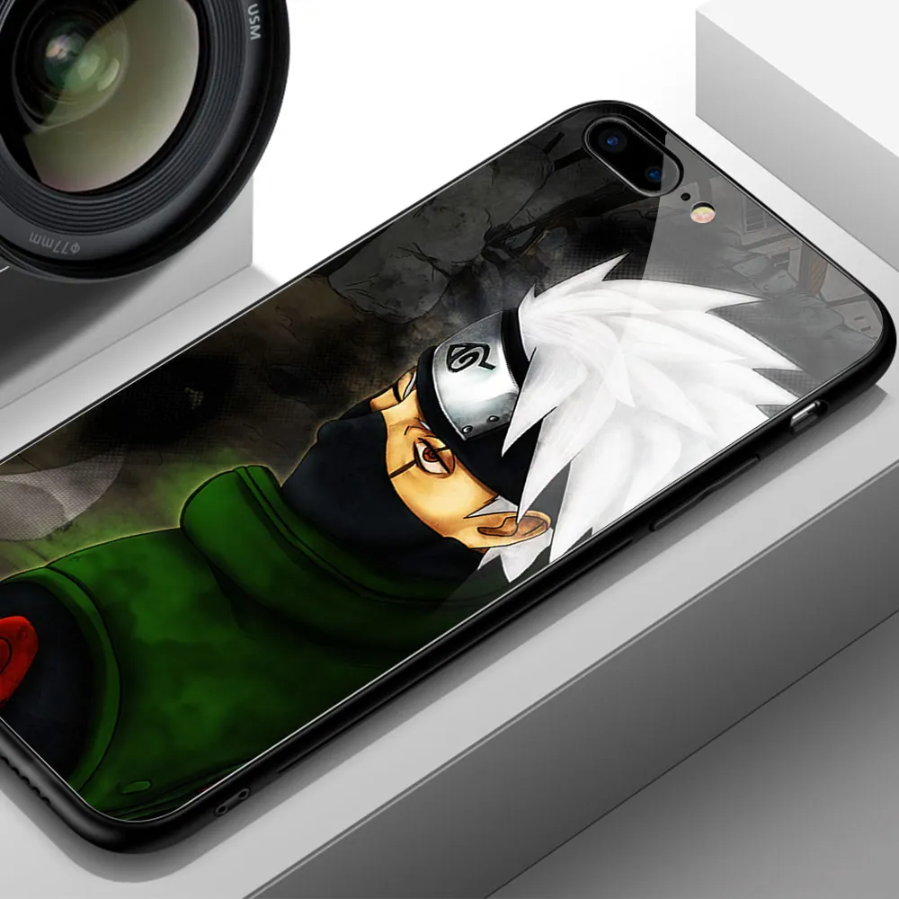 Finder чехол для чехол iphone XR героя аниме «Наруто Какаси из аниме «закаленное Стекло жесткая накладка на заднюю панель для iphone 6, 6 S, 7, 8 plus X XR XS MAX 11 pro max