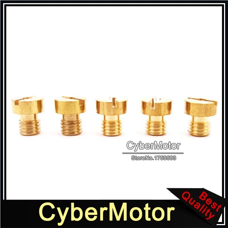 Золото 5 мм Замена жиклеры карбюратора#60#65#70#75#80 для Dellorto SHA PHBG Carb Tomos A35 Targa LX Sprint