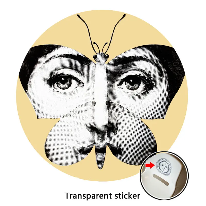 NO.197-220 дизайнерские обои Fornasetti, прозрачные наклейки, наклейки на стену для украшения стен, гостиной, 1 шт - Цвет: 214