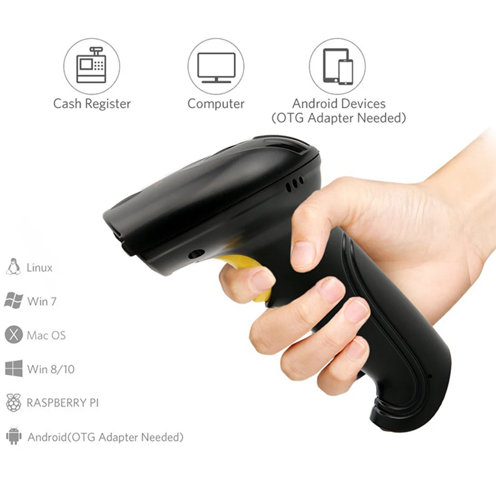 BS2 Y001 Проводной USB 2D QR PDF417 данных матричный сканер штрих кода 1D CCD для считывания