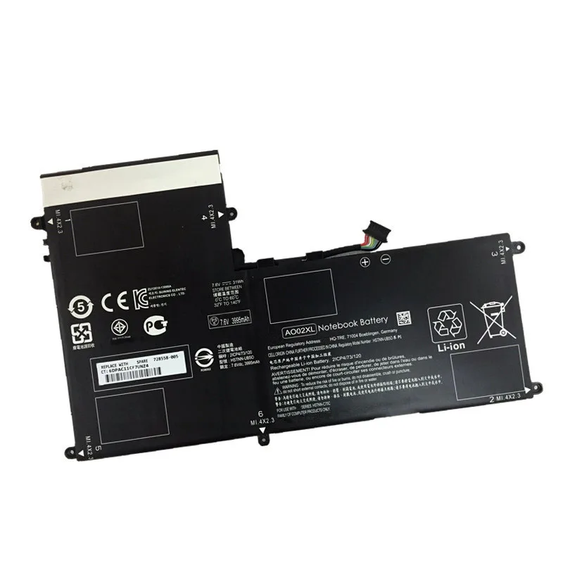 Аккумулятор 7XINbox 31Wh 7 4 V AO02XL для ноутбука серии HP ElitePad 1000 G2 HSTNN LB5O UB5O 728250 421 72558 005