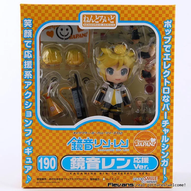 Симпатичные " Nendoroid Хацунэ Мику кагамин Лен 190/Рин 189 ПВХ фигурка Модель Коллекция игрушек