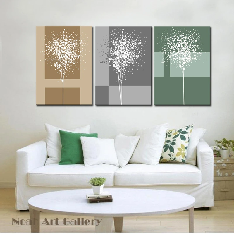 3 Панели/комплект Абстрактная Картина на холсте без рамки | Дом и сад