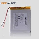 10 шт.лот 357590 3,7 V 4000mah литий-полимерный аккумулятор с защитной платой для PDA планшетных ПК цифровых продуктов электронная книга DVR