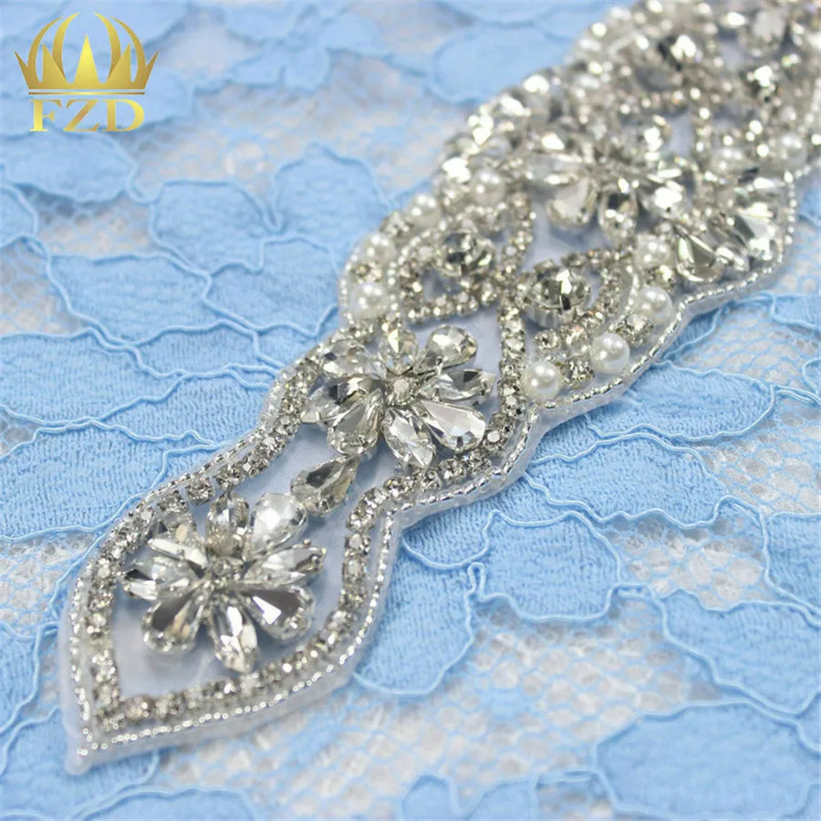 (1 шт.) ручная работа с блестящими железными пришивками Украшенными Бисером