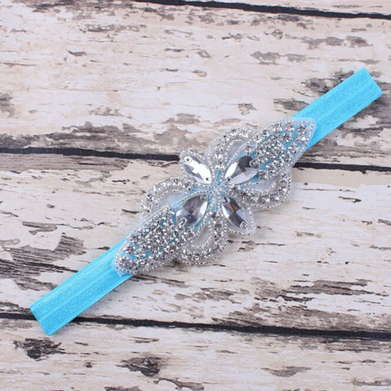 1 шт. Новая Детская повязка на голову со стразами для фотосессии новорожденных