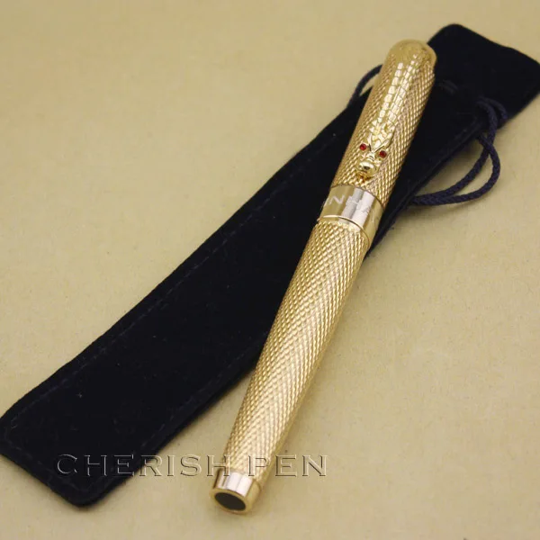 Оптовая продажа Jinhao 1200 Золотой Дракон Клип Шариковая/роликовая