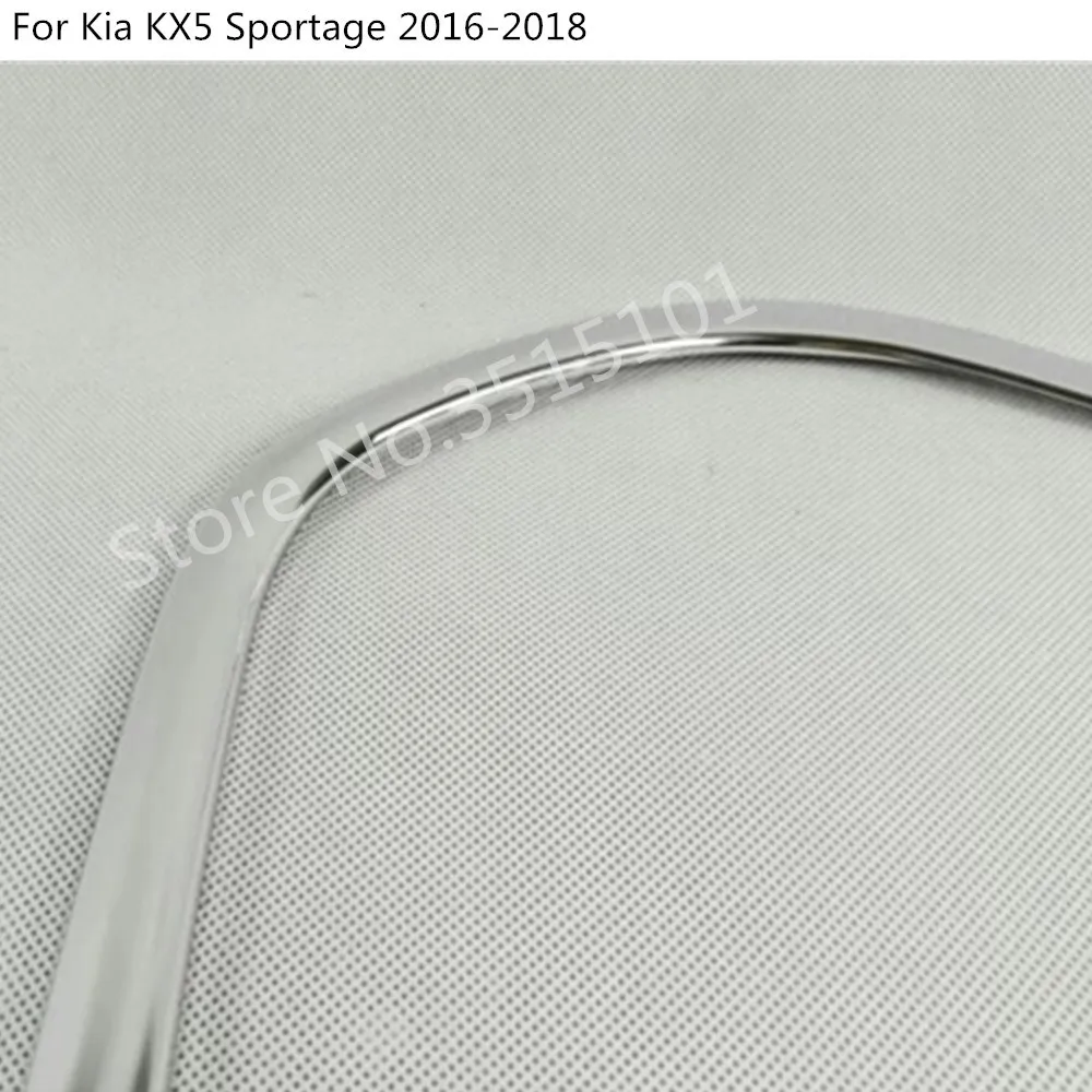 Car Front Fog Light Lamp Frame Styling ABS Chrome Cover Trim Parts Moulding 2pcs For Kia KX5 Sportage 2016 2017 2018 | Автомобили и