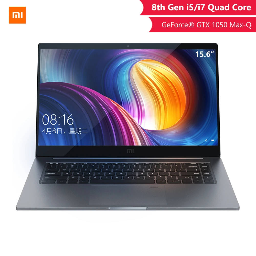 Оригинальный ноутбук Xiaomi Pro 15 6 дюймов GTX 1050 Max Q 4GB GDDR5 Ноутбук игровой офисный