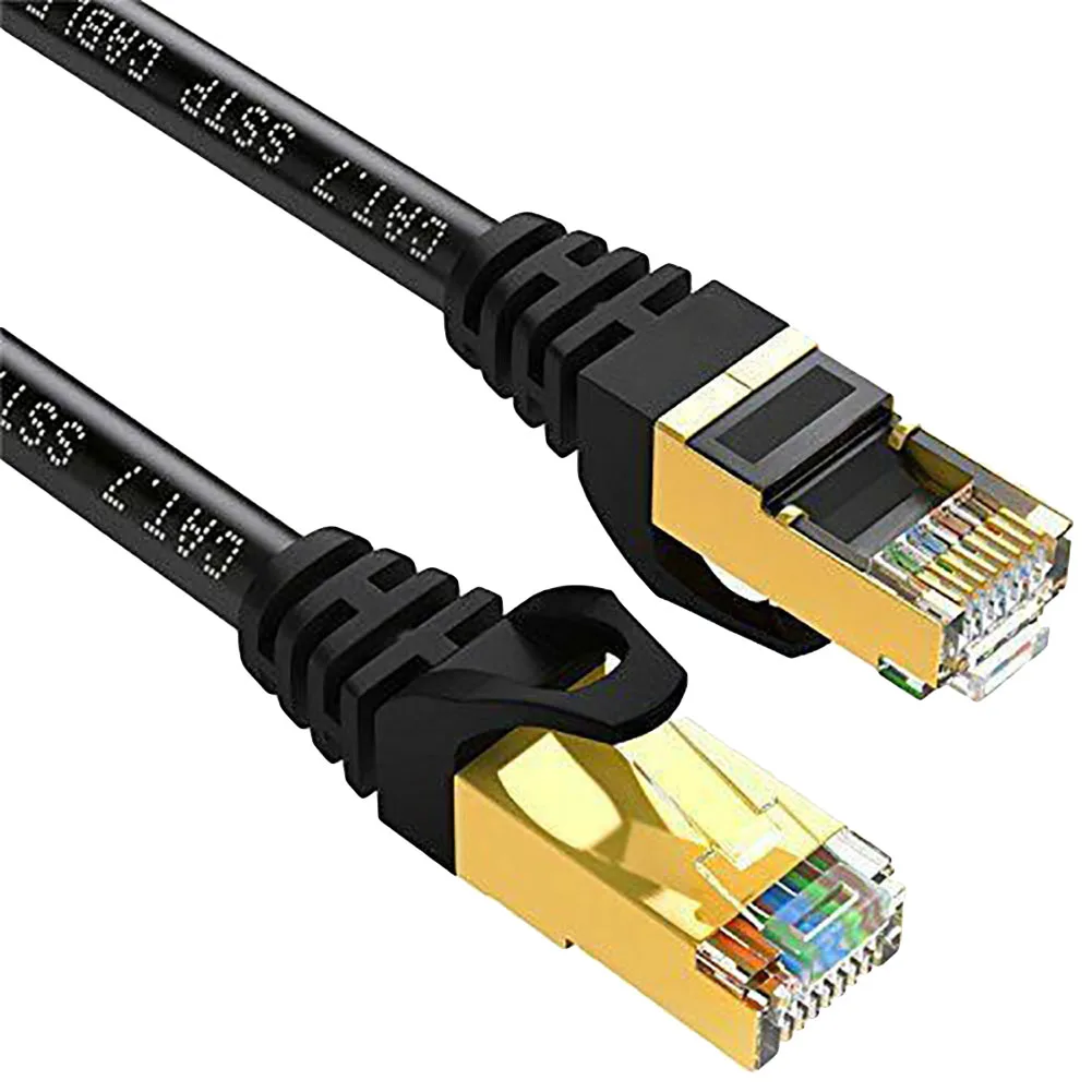 Кабель RJ45 Cat 7 U/FTP позолоченный экранированный сетевой Соединительный кабель Ethernet