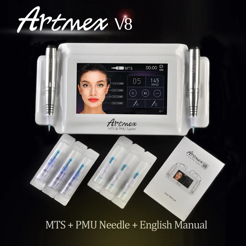 

Artmex V8 Permanent Makeup Tattoo Machine Digital Electric Eye Brow Lip Rotary Pen MTS PMU System Makeup Machine