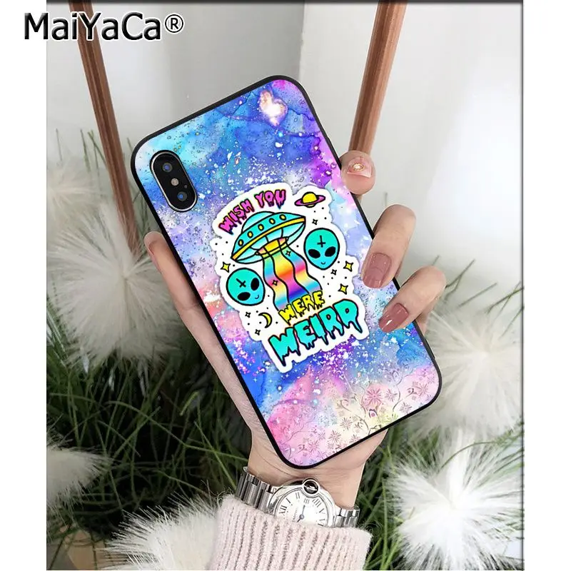 MaiYaCa Alien Believe UFO ET высококачественный чехол для телефона iPhone X XS MAX 6 6S 7 7plus 8 8Plus 5 5S XR