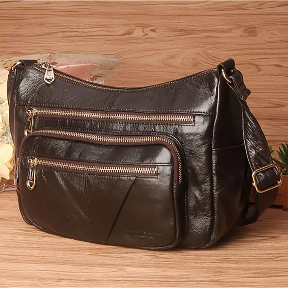 Женская сумка мессенджер через плечо из натуральной воловьей кожи|Сумки с