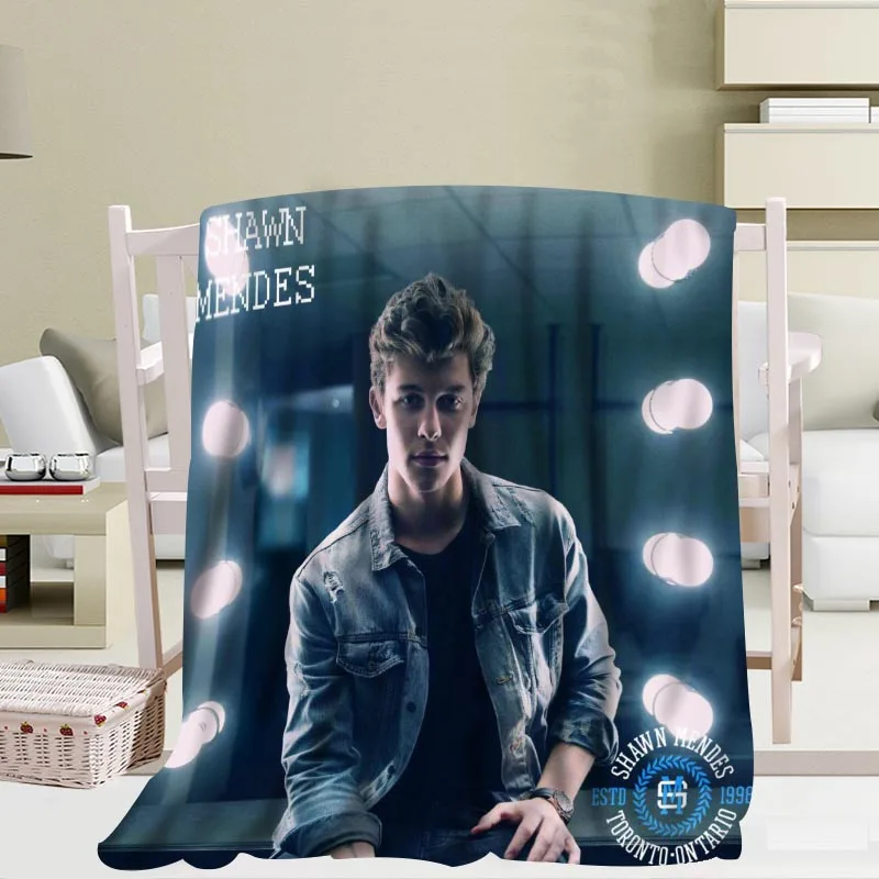 Новое поступление индивидуальное одеяло Shawn Mendes новое портативное мягкое для